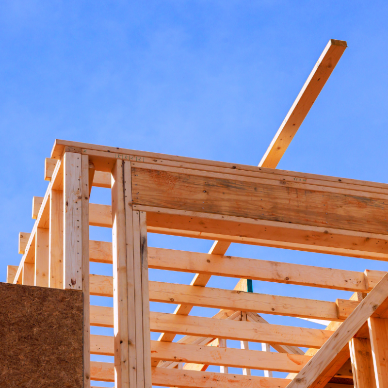 Estructura de madera casa